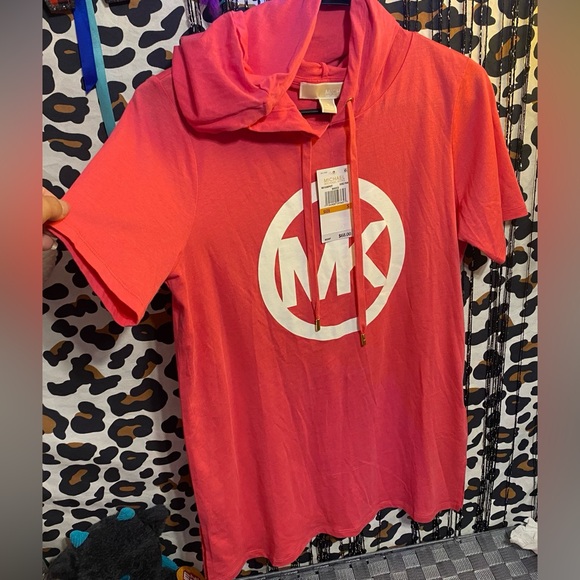MICHAEL KORS HOODED SHORT SLEEVE SHIRT - Picture 8 of 8